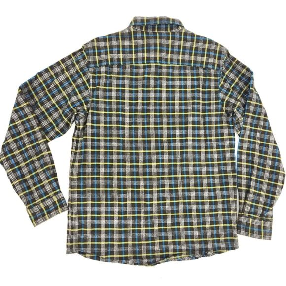 Columbia Flannel Shirt Size Small Green Plaid Earthy Grunge Omni Wick Outdoors - Picture 2 of 7